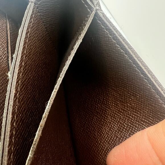 GUC Louis Vuitton Damier Ebene Double Snap Long Wallet - Picture 9 of 9